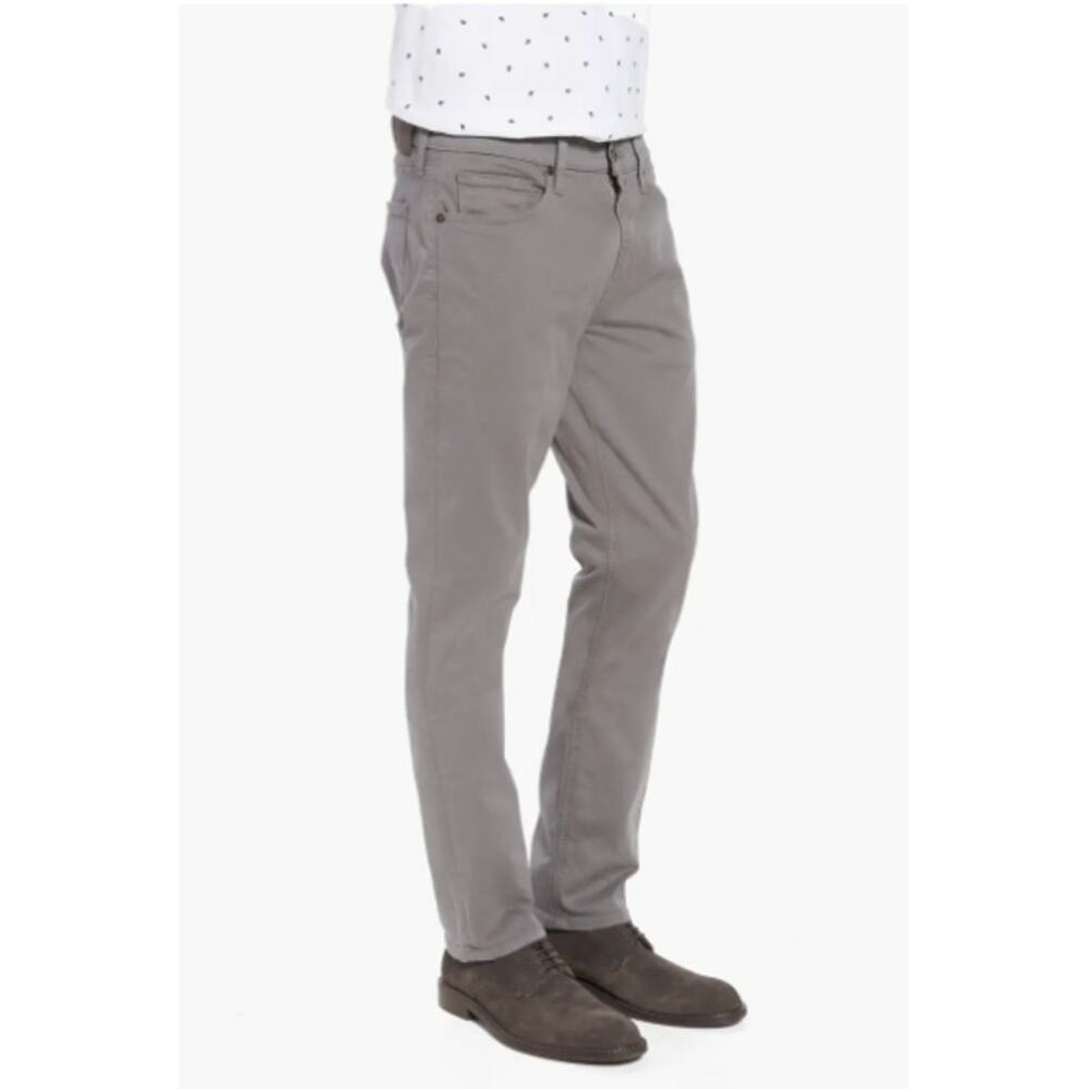 Paige Mens Federal Slim Straight Leg Twill Dark Gray Pants Size 33 Business - Picture 10 of 11